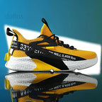 Tênis de corrida masculino leve em mesh - Conforto para o verão