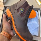 Bota Adventure Masculina em Couro Legítimo e Palmilha Ortopédica +BRINDES: Chapéu, Cinto, Carteira e Copo