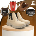 Bota Adventure Masculina em Couro Legítimo e Palmilha Ortopédica +BRINDES: Chapéu, Cinto, Carteira e Copo